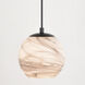 Milano LED 6.25 inch Matte Black Mini Pendant Ceiling Light