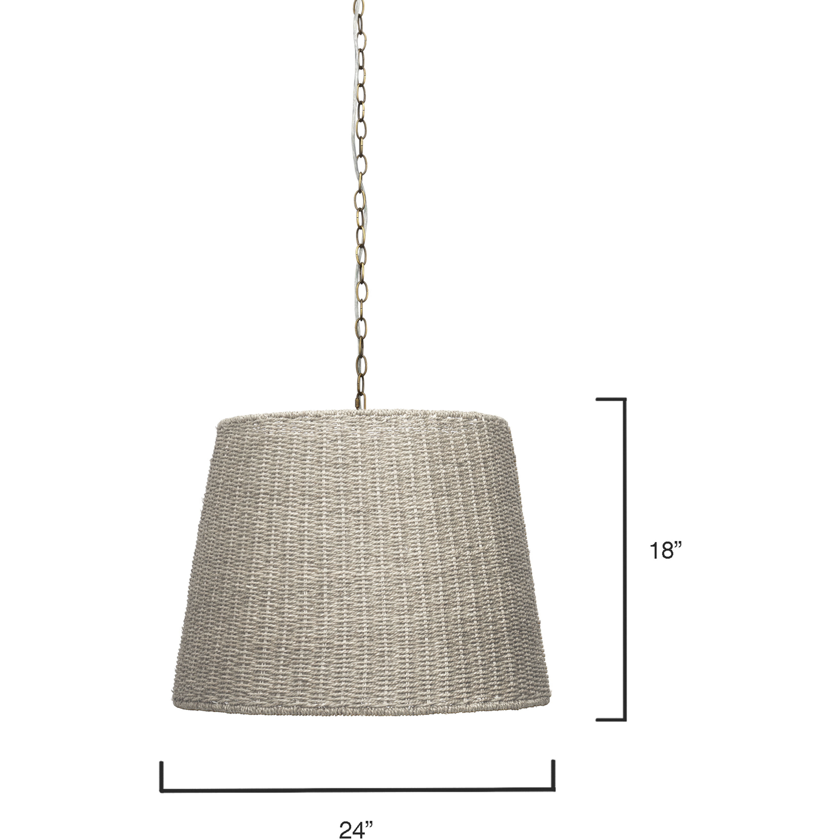 Willow 2 Light 24 inch Natural Seagrass Chandelier Ceiling Light