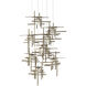 Tura 9 Light 29.6 inch Soft Gold Pendant Ceiling Light, Long