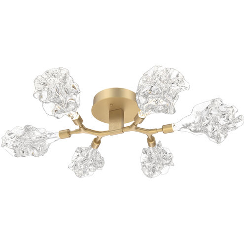Blossom LED 32 inch Gilded Brass Flush Mount Ceiling Light in 3000K LED