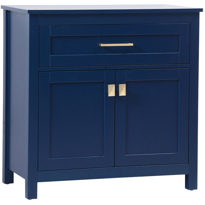 Adian Blue Bathroom Storage Cabinet
