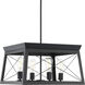 Briarwood 4 Light 20 inch Textured Black Chandelier Ceiling Light