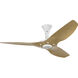Haiku 52 inch White with Caramel Wood Grain Blades Outdoor Ceiling Fan