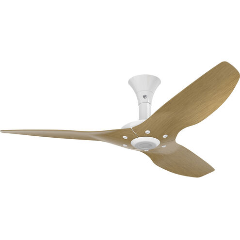 Haiku 52 inch White with Caramel Wood Grain Blades Outdoor Ceiling Fan