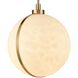Lumis 1 Light 15.75 inch Lacquered Gold Pendant Ceiling Light, Converts to Semi Flush