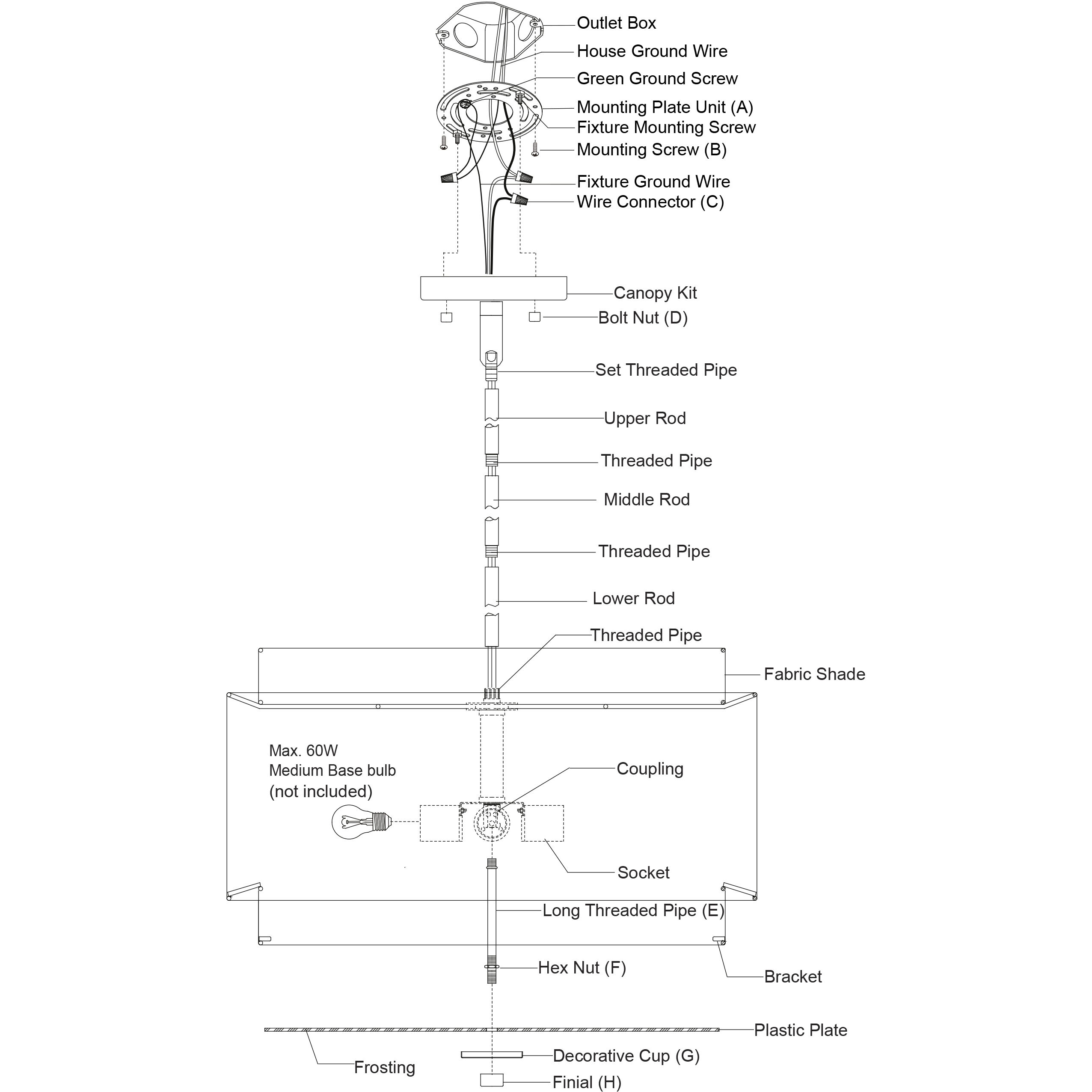 Burnaby LED 20.5 inch Black Pendant Ceiling Light
