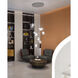 Vetri LED 23.62 inch Chrome Chandelier Ceiling Light