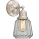 Aditi Chatham 1 Light 6.25 inch Brushed Satin Nickel Sconce Wall Light, Aditi