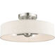Venlo 4 Light 14 inch Brushed Nickel Semi Flush Ceiling Light