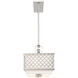 Arabesque 9 Light 40 inch Brushed Nickel Linear Chandelier Ceiling Light