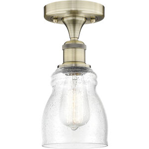 Ellery 1 Light 4.75 inch Antique Brass Semi-Flush Mount Ceiling Light