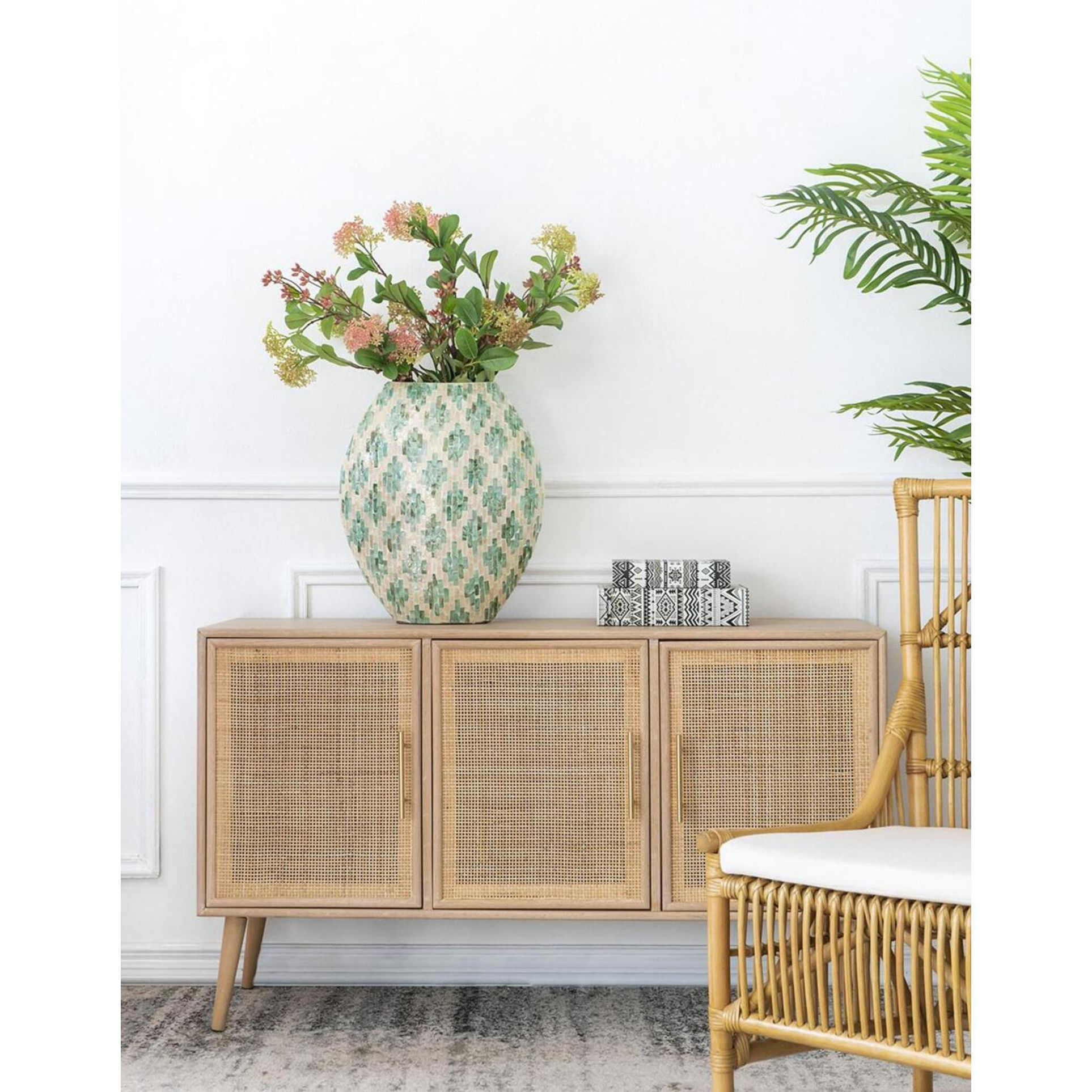 Diamond 13.8 X 5.9 inch Vase