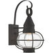 Newburyport 1 Light 14.75 inch Black Outdoor Wall Lantern