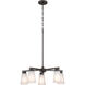 Stamos 5 Light Olde Bronze Chandelier Ceiling Light, Medium, 1 Tier