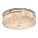 Alabaster Rocks LED 14 inch Polished Chrome Flush Mount Ceiling Light