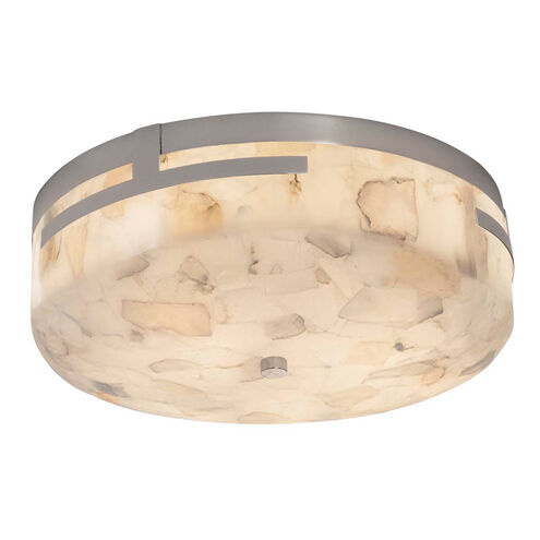 Alabaster Rocks LED 14 inch Polished Chrome Flush Mount Ceiling Light