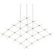 Constellation LED 121.75 inch Satin Nickel Chandelier Ceiling Light in White Glass