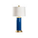 Wildwood 32 inch 60.00 watt Naples Blue/Gold Leaf Table Lamp Portable Light