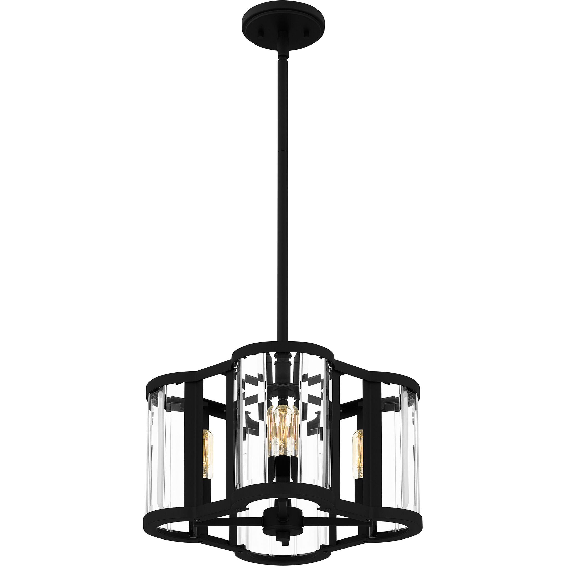 Renee 4 Light 15 inch Matte Black Pendant Ceiling Light