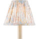 Wildflower Pastel Blue and Pastel Pink and Ivory 6 inch Tapered Chandelier Shade