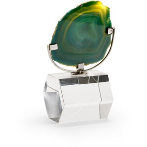Chelsea House Greens/Browns/Clear Agate on Stand Acccent