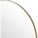 Stiller 23.75 X 23.75 inch Brass with Mirror Wall Mirror