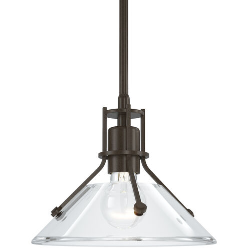 Henry 1 Light 9.2 inch White Mini Pendant Ceiling Light in Clear