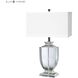 Crystal 27 inch 150 watt Clear Table Lamp Portable Light in Incandescent, 3-Way