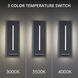Midnight 1 Light 36 inch Black Outdoor Wall Light in 4000K