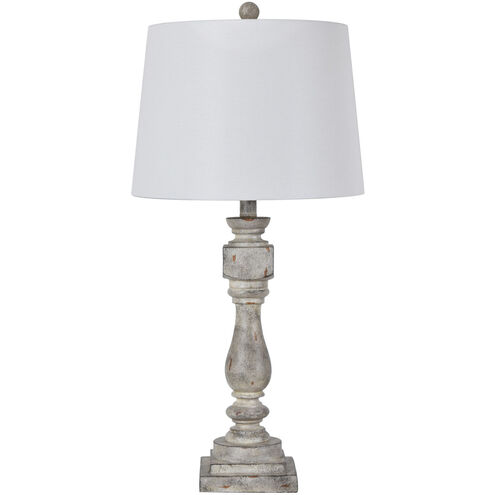 Amelia 29 inch 150 watt Gray Table Lamp Portable Light
