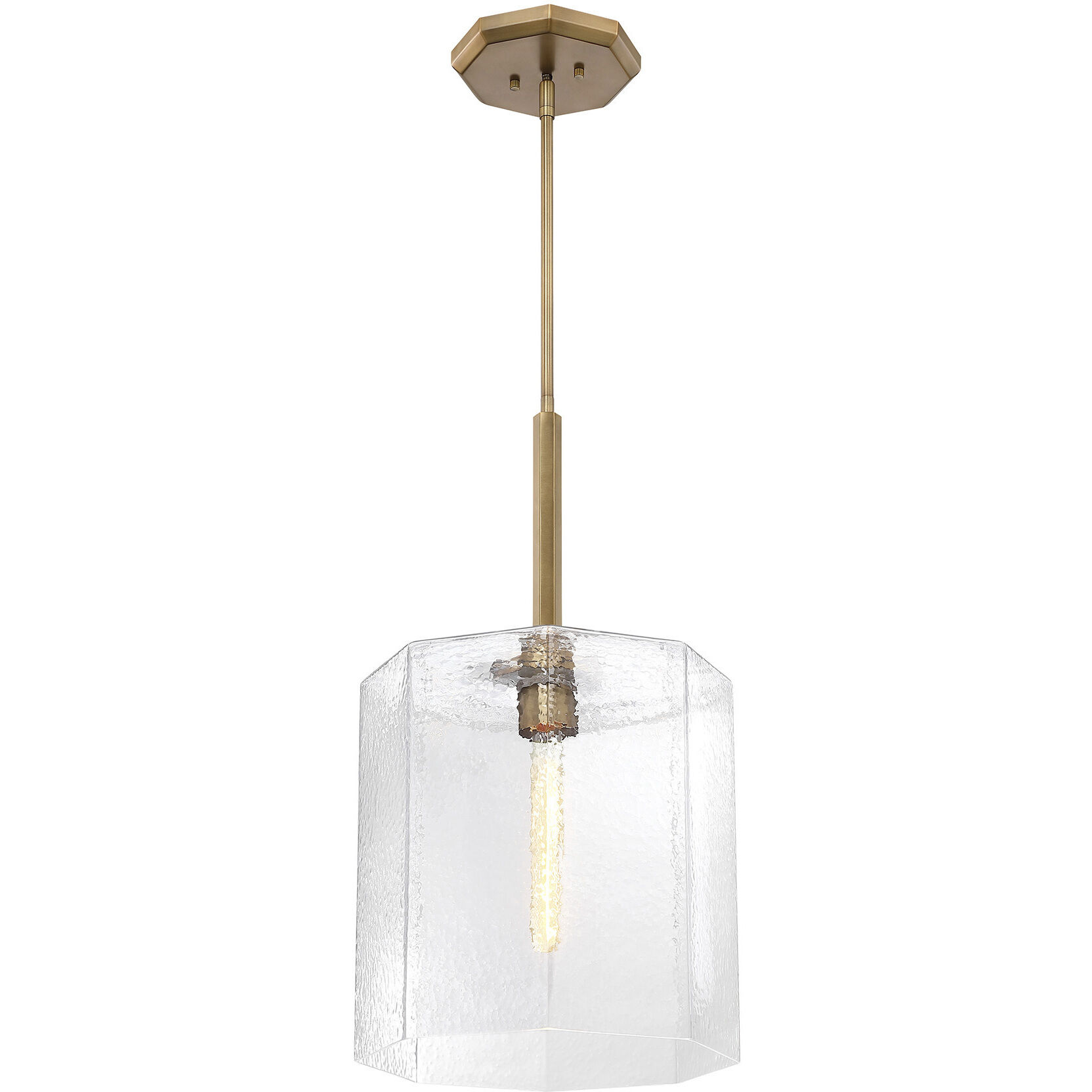 Haven LED 14 inch Old Satin Brass Pendant Ceiling Light