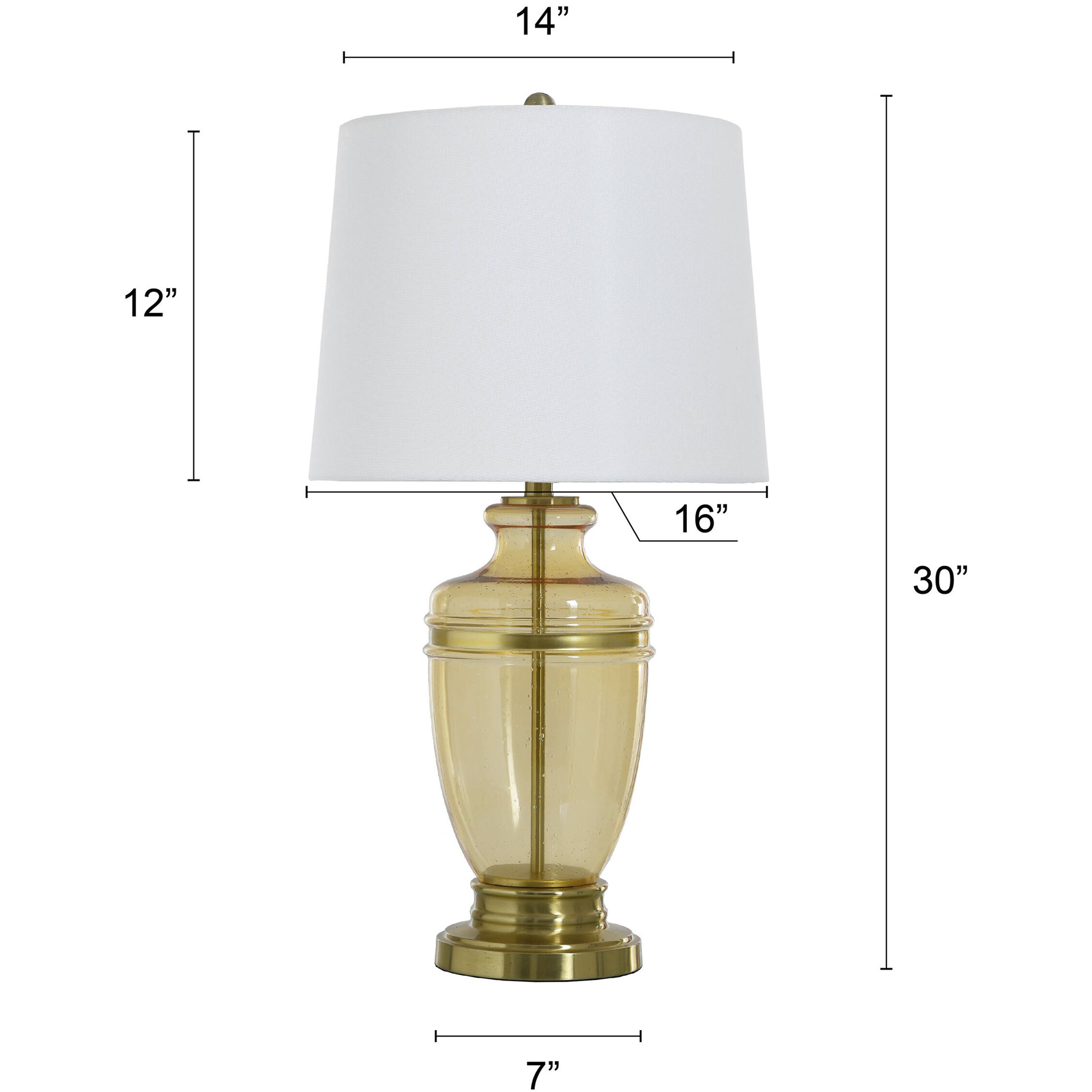 Opulence 30 inch 100 watt Opulence Gold and Off-White Table Lamp Portable Light