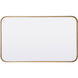 Evermore 30 X 18 inch Brass Mirror 