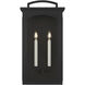 C&M by Chapman & Myers Modesto 2 Light 24.13 inch Textured Black Outdoor Wall Lantern
