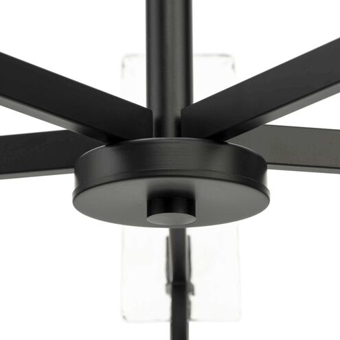Rivera 5 Light 30 inch Matte Black Chandelier Ceiling Light, Design Series
