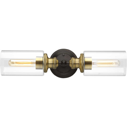 Archives 2 Light 18.5 inch Antique Bronze Bath Vanity Wall Light