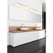 Annalise 5 Light 42 inch Modern Gold Vanity Wall Light