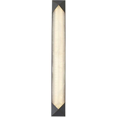 Caesar LED 3 inch Urban Bronze Bath Vanity Light Wall Light in Urban Bronze and Alabaster