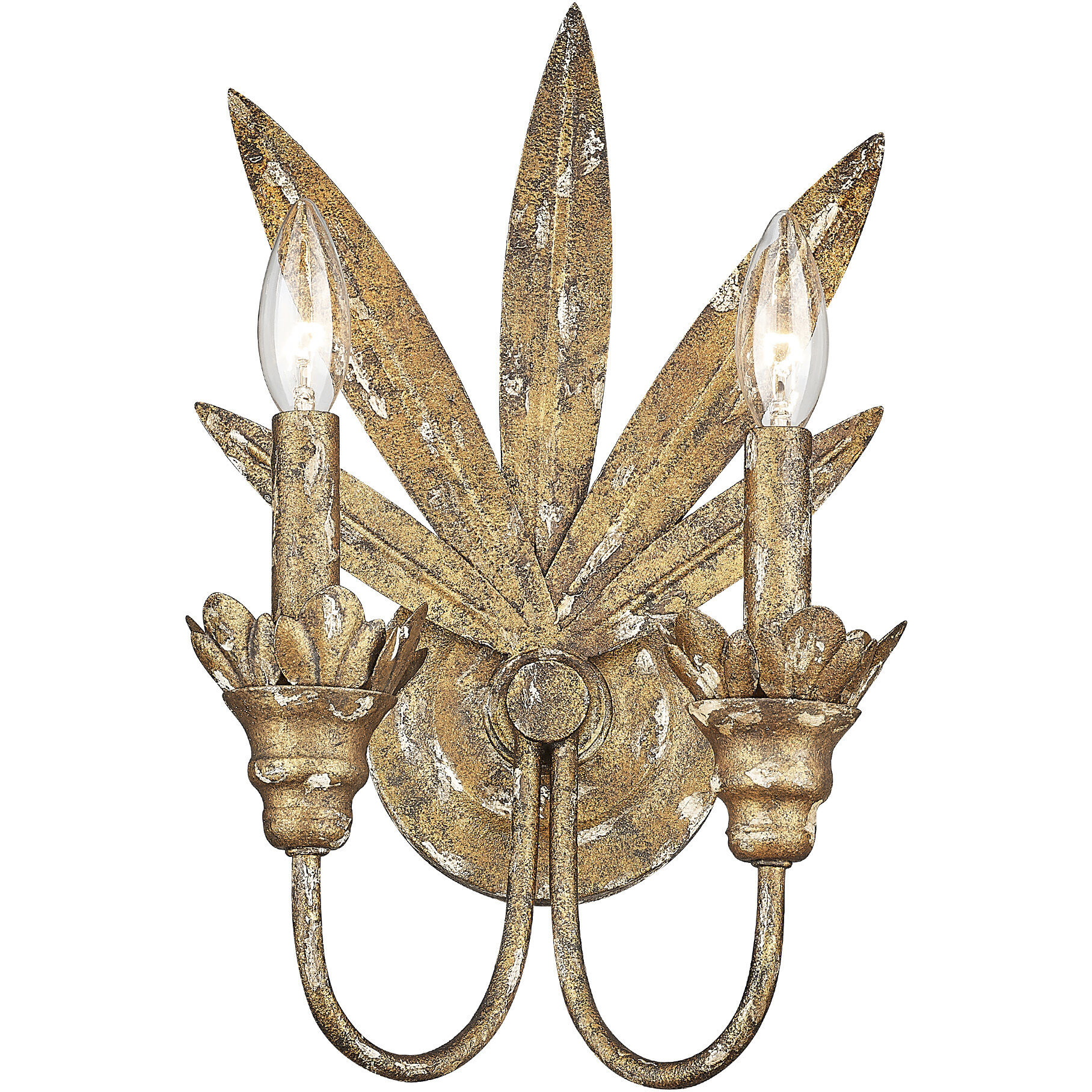 Lillianne 2 Light 9.13 inch Heirloom Gold Wall Sconce Wall Light