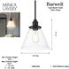 Barwell 1 Light 10 inch Coal Black Mini Pendant Ceiling Light