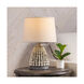 Amelia 21.75 inch 150 watt Handfinished Natural and Black Table Lamp Portable Light
