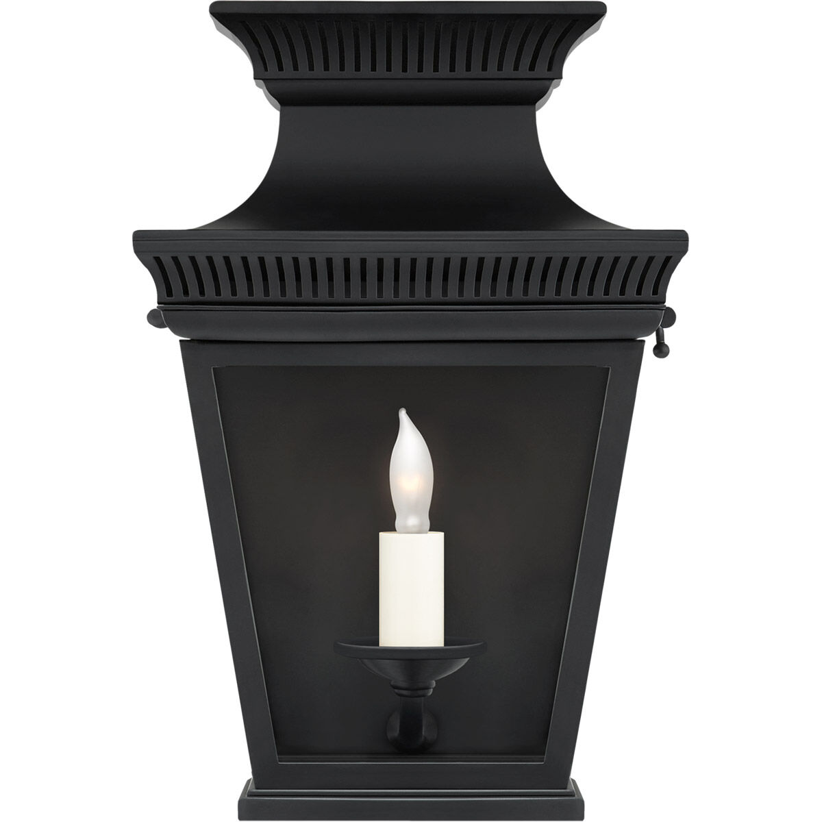 Chapman & Myers Elsinore 1 Light 12 inch Black Outdoor Wall Lantern, Small