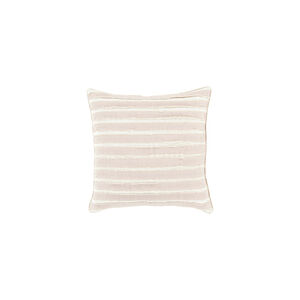 Willow 20 X 20 inch Taupe and Cream Throw Pillow
