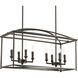 Piedmont 8 Light 12 inch Antique Bronze Chandelier Ceiling Light