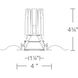 FQ Integrated LED White Recessed Trim in 1800-3000K, 2" LED