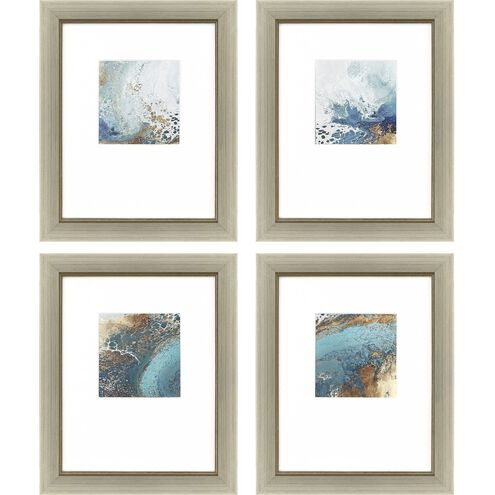 Abstract Collection Blue Framed Art