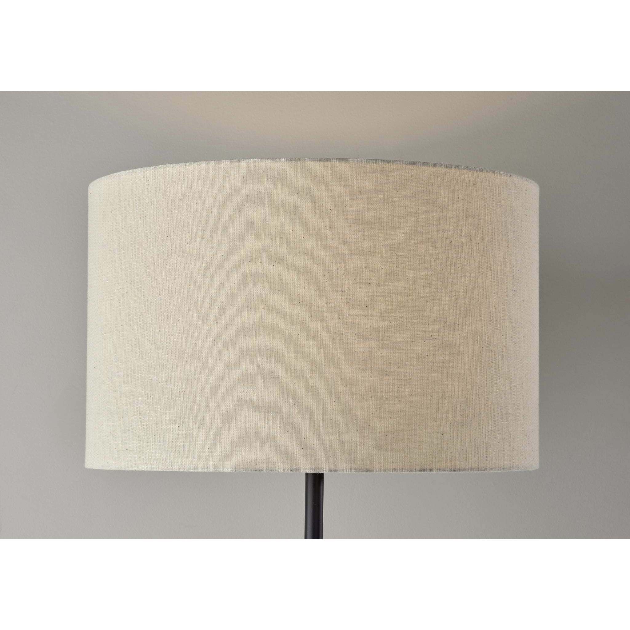 Judith 60 inch 150.00 watt Natural Wood With Black Floor Lamp Portable Light