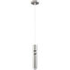 Canada 1 Light 2 inch Shiny Nickel Single Pendant Lighting Ceiling Light
