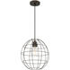 Kaden 1 Light 13 inch Copper Bronze Pendant Ceiling Light