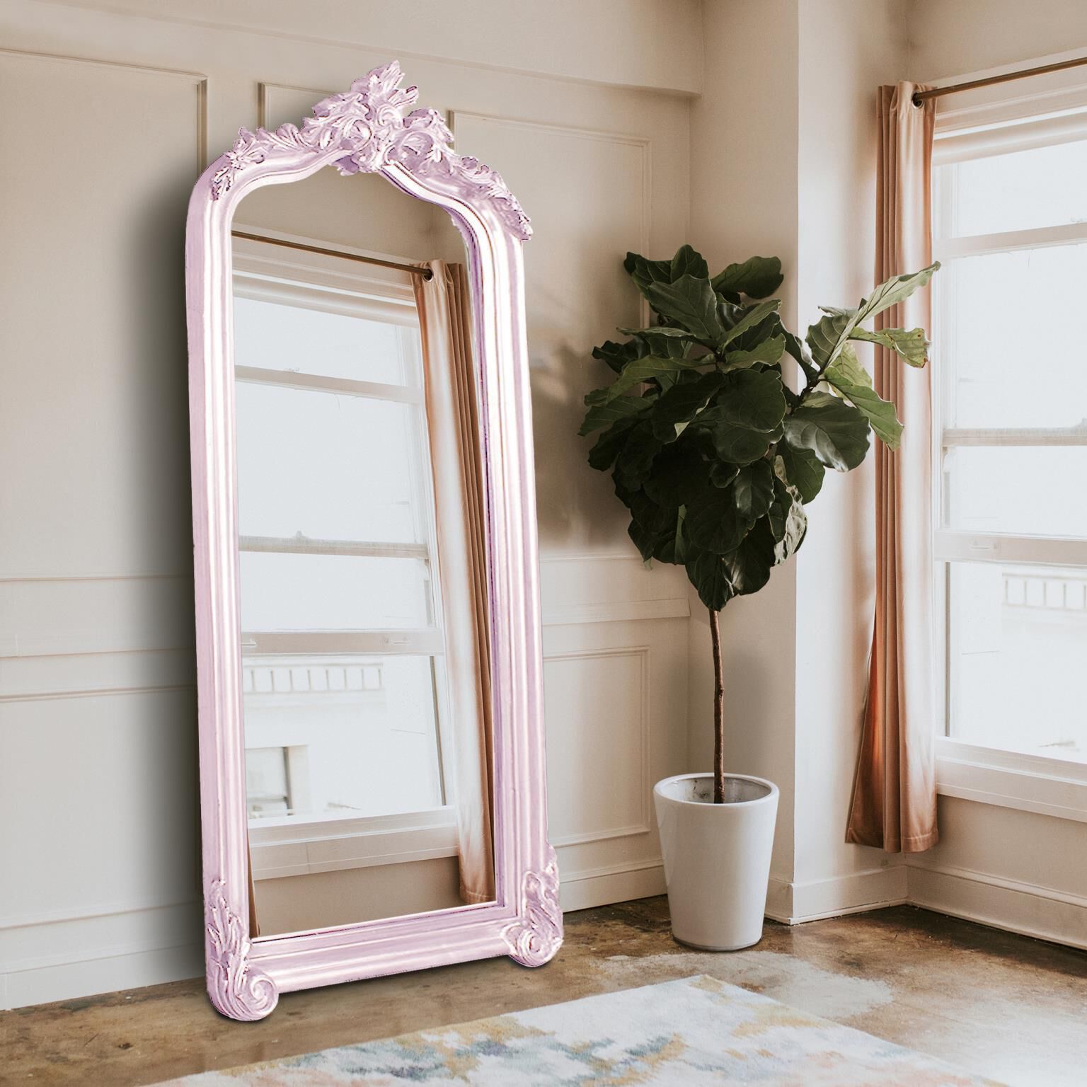 Tudor 85 X 38 inch Lilac Mirror